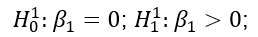 Formula showing first hypotheses