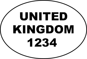 Example of oval health and identification marks: ‘UNITED KINGDOM 1234’