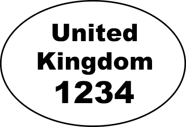 Example of oval health and identification mark: ‘United Kingdom 1234’