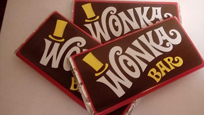 Examples of fake Wonka chocolate bars