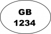 Example of oval health and identification marks: ‘GB 1234’