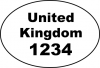 Example of oval health and identification mark: ‘United Kingdom 1234’